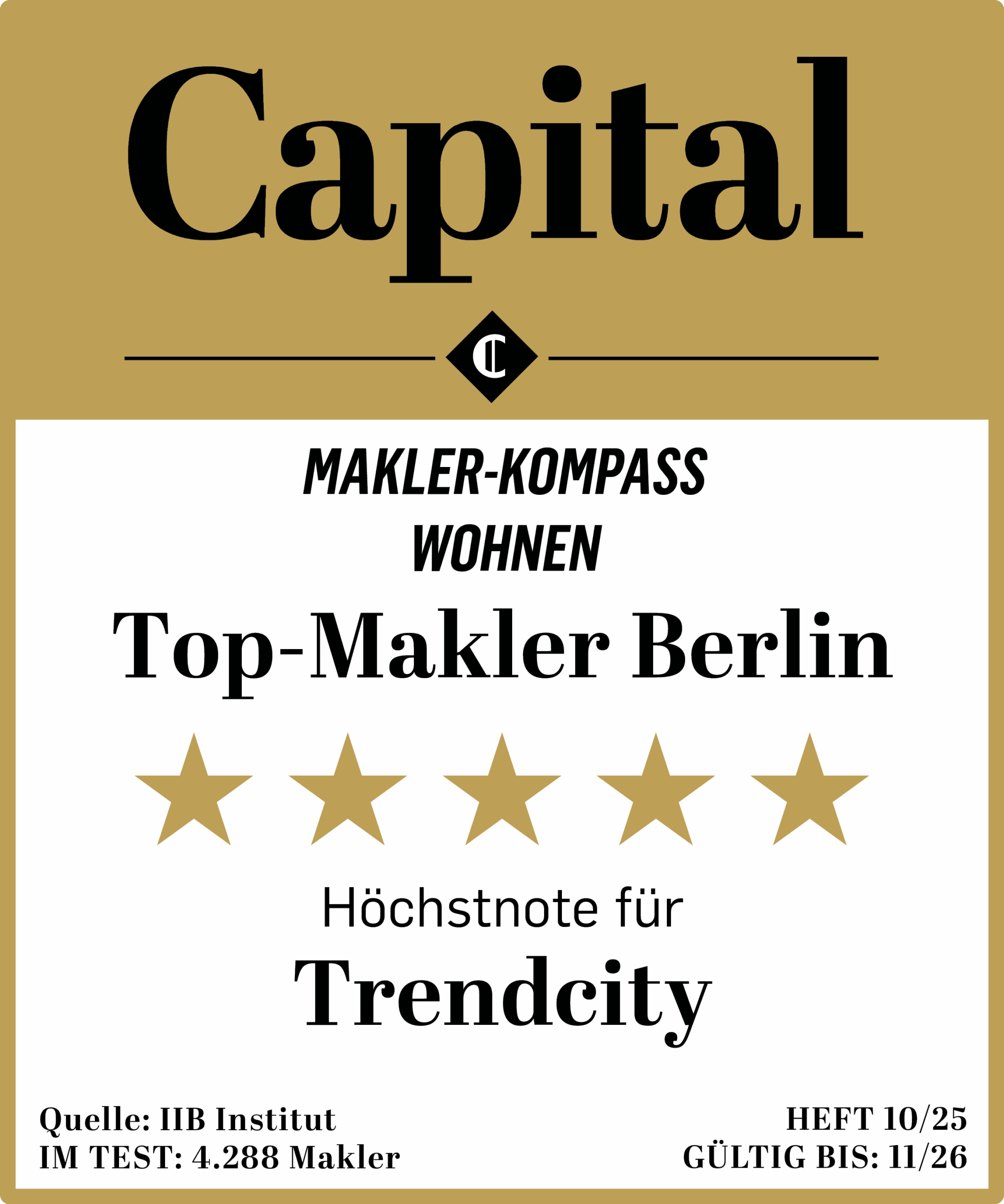 Wohnen 5 Sterne Trendcity